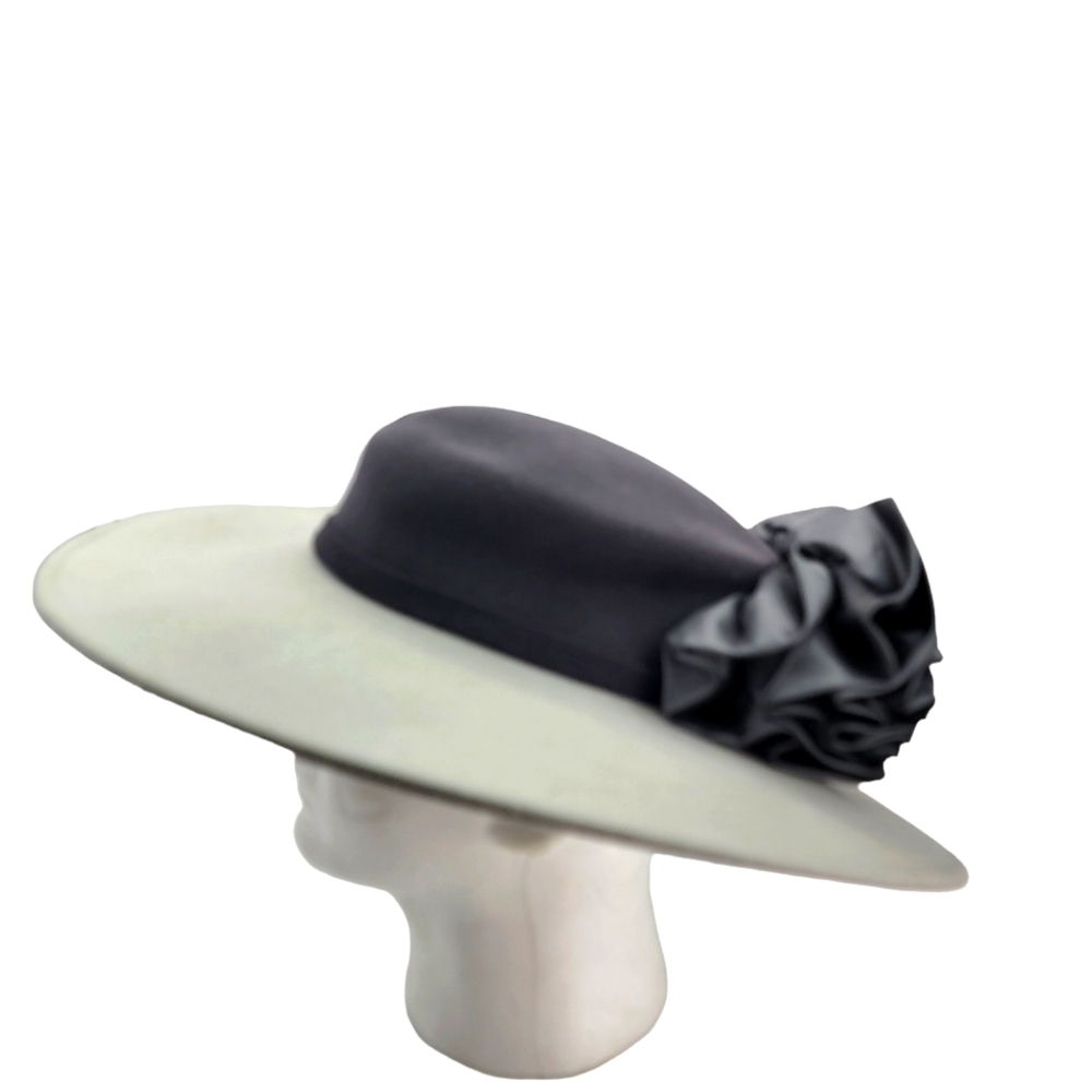 Vintage Adolfo II 1980s wide brim wool hat